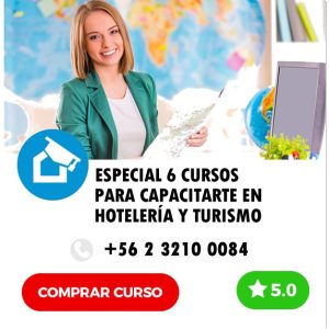 Cusos E-learning Promoción Especial 6 Cursos Online para Capacitarte en Hotelería y Turismo